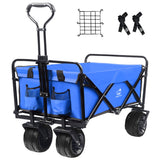 IFAST Folding Utility Cart Wagon & Storage With Adjustable Push/Pull Handle