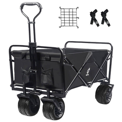 IFAST Folding Utility Cart Wagon & Storage With Adjustable Push/Pull Handle