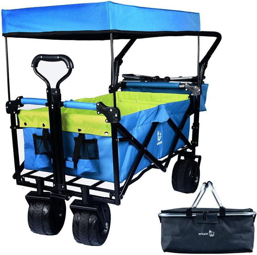 IFAST Collapsible Wagon Heavy Duty Folding Cart with Removable Canopy