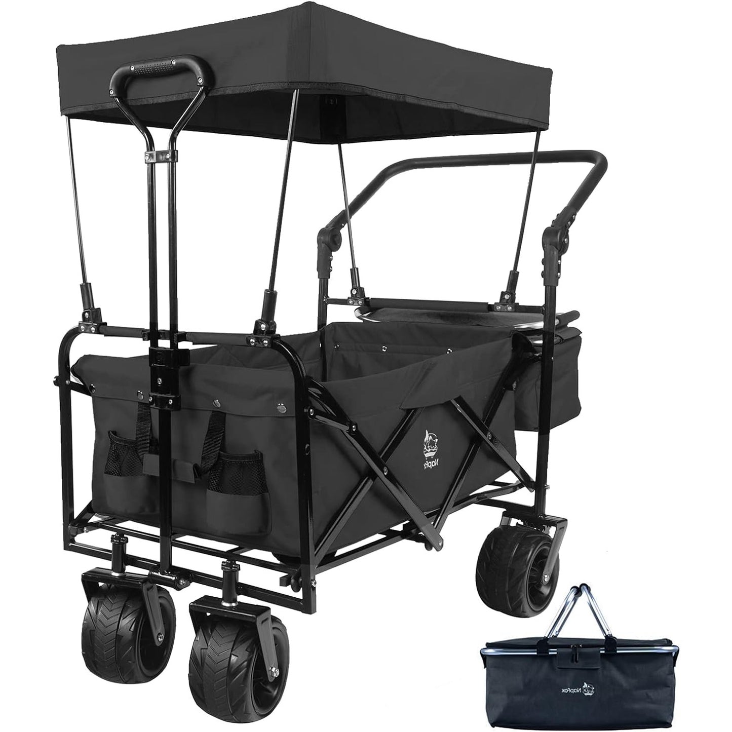 IFAST Collapsible Wagon Heavy Duty Folding Cart with Removable Canopy