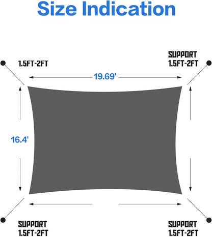 IFAST Sun Shade Sail Canopy Rectangle