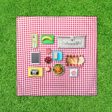 picnic blanket  on the grass