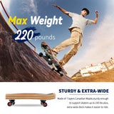 220 lb max weight cruiser skateboards 