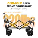 220lbs weight capacity pull wagon cart 