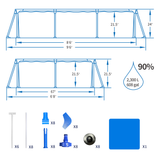 IFAST portable above ground pool size