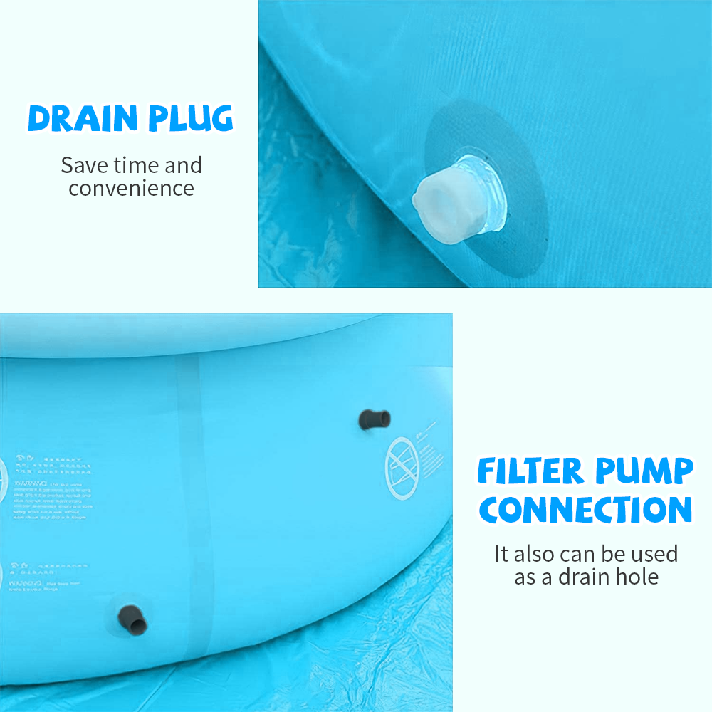 swimming pool with filter pump